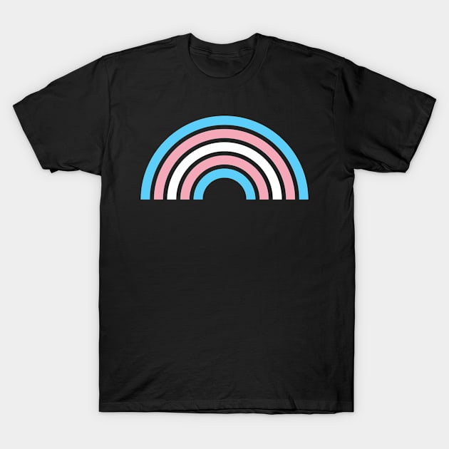 Gay Pride LGBTQ Transgender Rainbow Stripe 2018 T-Shirt by phoxydesign